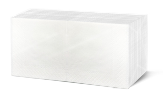 Gastro ubrousky bílé 33 × 33 cm, 1vr., 100% celulóza, 500 ks