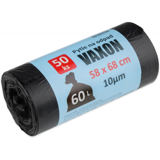 Pytle na odpad Vaxon 60 l 50 ks černé